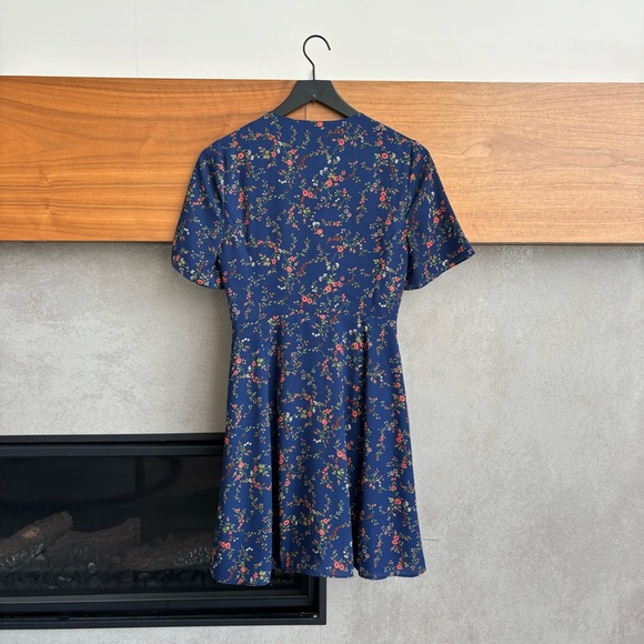 NWOT Madewell Amaranth Wrap Dress in Moonless Floral, Size 0 - Picture 14 of 16
